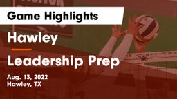 Hawley  vs Leadership Prep Game Highlights - Aug. 13, 2022