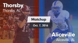 Matchup: Thorsby  vs. Aliceville  2016