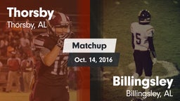 Matchup: Thorsby  vs. Billingsley  2016
