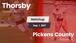 Matchup: Thorsby  vs. Pickens County  2017