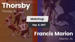 Matchup: Thorsby  vs. Francis Marion  2017