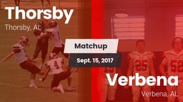 Matchup: Thorsby  vs. Verbena  2017