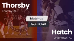 Matchup: Thorsby  vs. Hatch  2017