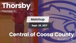 Matchup: Thorsby  vs. Central of Coosa County  2017
