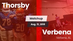 Matchup: Thorsby  vs. Verbena  2018