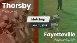 Matchup: Thorsby  vs. Fayetteville  2018