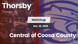 Matchup: Thorsby  vs. Central of Coosa County  2019