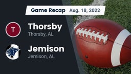 Recap: Thorsby  vs. Jemison  2022