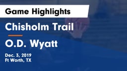 Chisholm Trail  vs O.D. Wyatt Game Highlights - Dec. 3, 2019