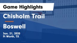 Chisholm Trail  vs Boswell   Game Highlights - Jan. 21, 2020
