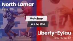 Matchup: North Lamar High vs. Liberty-Eylau  2016