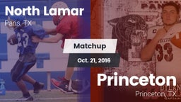 Matchup: North Lamar High vs. Princeton  2016
