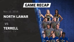 Recap: North Lamar  vs. Terrell  2016