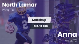 Matchup: North Lamar High vs. Anna  2017