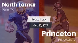 Matchup: North Lamar High vs. Princeton  2017