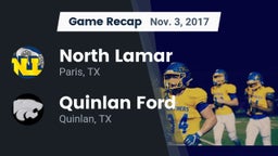 Recap: North Lamar  vs. Quinlan Ford  2017