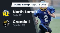 Recap: North Lamar  vs. Crandall  2018