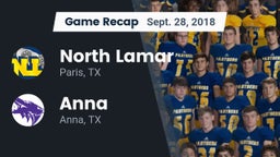 Recap: North Lamar  vs. Anna  2018