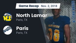 Recap: North Lamar  vs. Paris  2018