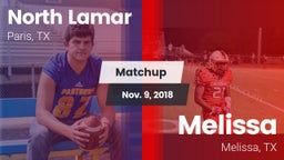 Matchup: North Lamar High vs. Melissa  2018