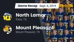 Recap: North Lamar  vs. Mount Pleasant  2019