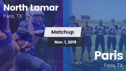 Matchup: North Lamar High vs. Paris  2019