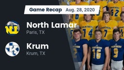 Recap: North Lamar  vs. Krum  2020