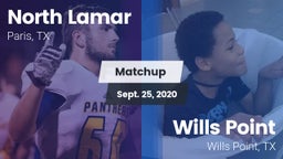 Matchup: North Lamar High vs. Wills Point  2020