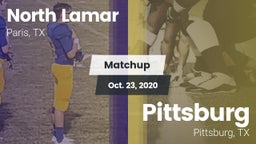 Matchup: North Lamar High vs. Pittsburg  2020