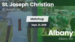 Matchup: St. Joseph Christian vs. Albany  2018