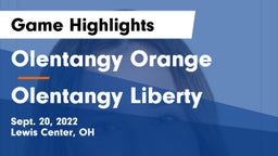 Olentangy Orange  vs Olentangy Liberty  Game Highlights - Sept. 20, 2022