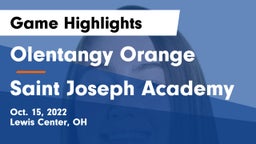 Olentangy Orange  vs Saint Joseph Academy Game Highlights - Oct. 15, 2022