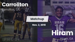 Matchup: Carrollton High vs. Hiram  2018