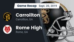 Recap: Carrollton  vs. Rome High 2019