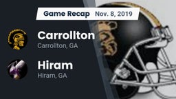 Recap: Carrollton  vs. Hiram  2019