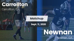 Matchup: Carrollton High vs. Newnan  2020