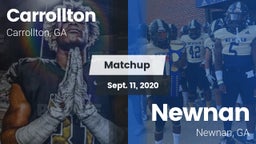 Matchup: Carrollton High vs. Newnan  2020