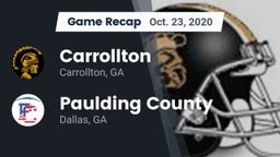 Recap: Carrollton  vs. Paulding County  2020