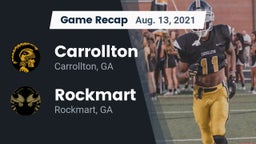 Recap: Carrollton  vs. Rockmart  2021