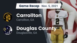 Recap: Carrollton  vs. Douglas County  2021