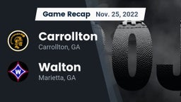 Recap: Carrollton  vs. Walton  2022