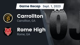 Recap: Carrollton  vs. Rome High 2023