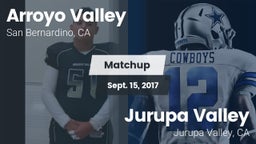 Matchup: Arroyo Valley High S vs. Jurupa Valley  2016
