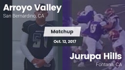 Matchup: Arroyo Valley High S vs. Jurupa Hills  2017
