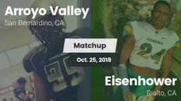 Matchup: Arroyo Valley High S vs. Eisenhower  2018