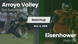 Matchup: Arroyo Valley High S vs. Eisenhower  2019