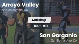 Matchup: Arroyo Valley High S vs. San Gorgonio  2019