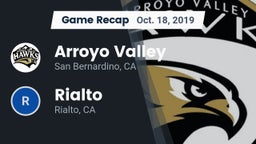 Recap: Arroyo Valley  vs. Rialto  2019