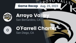 Recap: Arroyo Valley  vs. O'Farrell Charter  2023