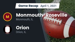 Recap: Monmouth-Roseville  vs. Orion  2021